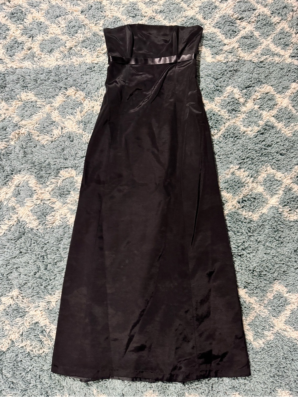 Formal Black Strapless Dress